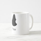 Een peer met een beet! koffiemok (Voorkant rechts)