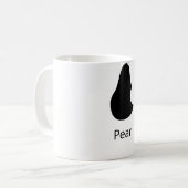 Een peer met een beet! koffiemok (Voorkant links)