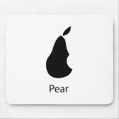 Een peer met een beet! muismat (Voorkant)