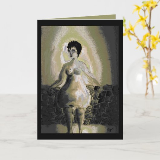 Een peervormig lichaam kaart (Gele Bloem)