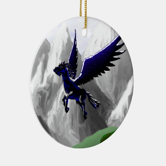 Een Pegasus-vlucht Keramisch Ornament (Rechts)
