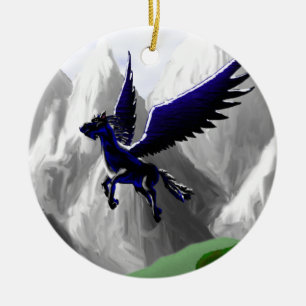 Een Pegasus-vlucht Keramisch Ornament