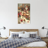 Een pelgrimdamestafel canvas afdruk (Insitu (Slaapkamer))