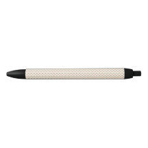 Een pen met een gestructureerd beige lichaam en zw