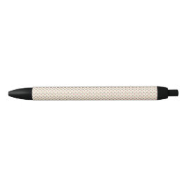 Een pen met een gestructureerd beige lichaam en zw