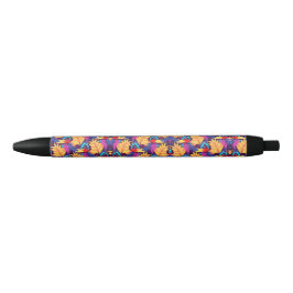 Een pen met een kleurrijk patroon 
