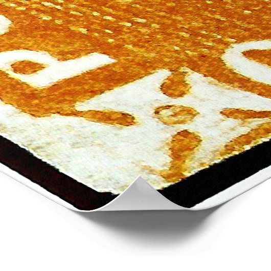 Een Penny British Empire Mauritius-poststempel Poster (Hoek)