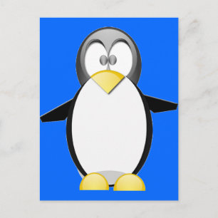 Een Penquin ophalen Briefkaart