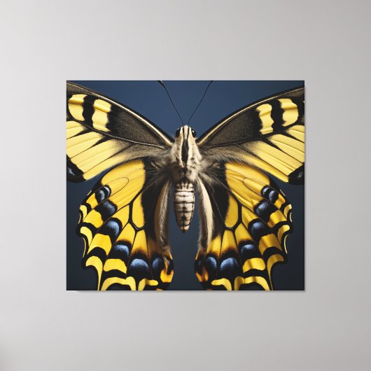Een penseelstreek van Natuur Swallowtail Butterfly Canvas Afdruk (Voorkant)