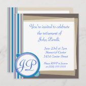 Een pensioen vieren kaart (Voorkant / Achterkant)