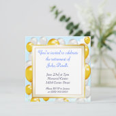 Een pensioen vieren kaart (Staand voorkant)