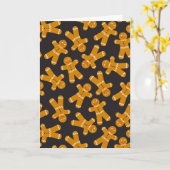 Een Peperkoek Koekje Kaart (Gele Bloem)