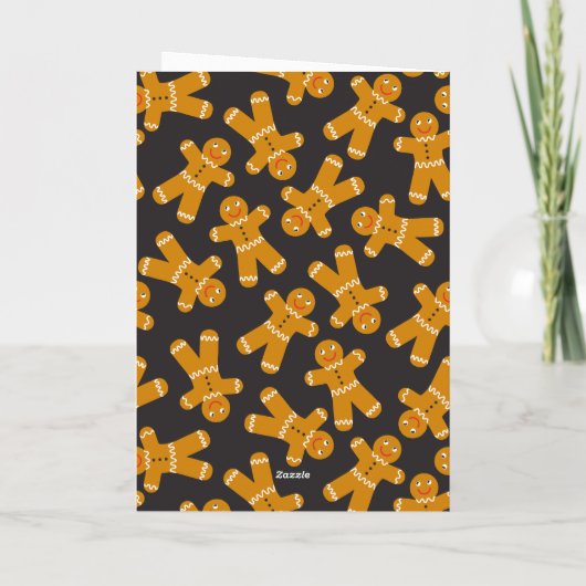 Een peperkoekje kaart (Achterkant)