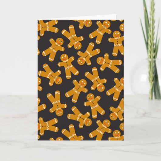 Een peperkoekje kaart (Voorkant)