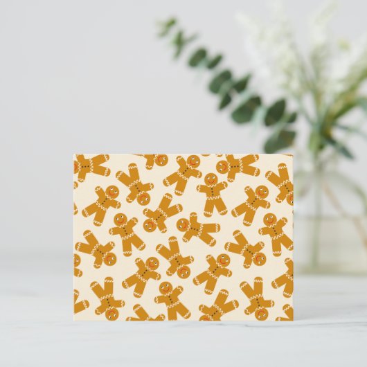 Een peperkoekkoekje briefkaart (Staand voorkant)