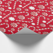 Een Peppermint Spice Series Design 1-weefselpapier Cadeaupapier (Hoek)