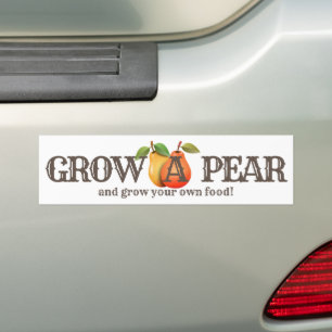 Een peren kweken bumpersticker