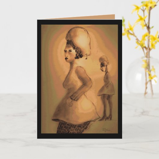 Een perenkop kaart (Gele Bloem)