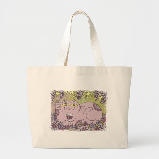 Een perfect glas Pinot Noir Grote Tote Bag (Voorkant)