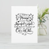 Een perfect huwelijk is slechts twee imperfecte me feestdagenkaart (Staand voorkant)