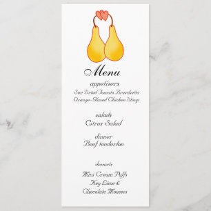 Een perfect Pair Wedding Menu