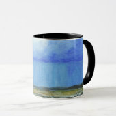 Een perfect Storm Abstract kunstlandschapsschilder Koffiemok (Voorkant rechts)