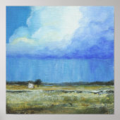 Een perfect Storm Abstract kunstlandschapsschilder Poster (Voorkant)
