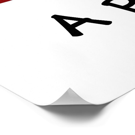 Een perfecte balans poster (Hoek)