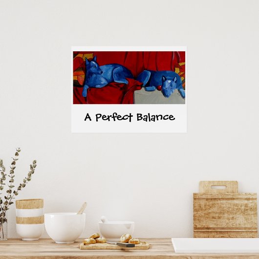 Een perfecte balans poster (Keuken)