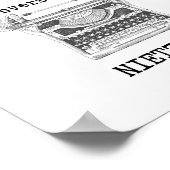 Een perfecte conversie-filosofie, nietzsche citaat poster (Hoek)