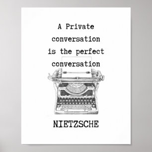 Een perfecte conversie-filosofie, nietzsche citaat poster