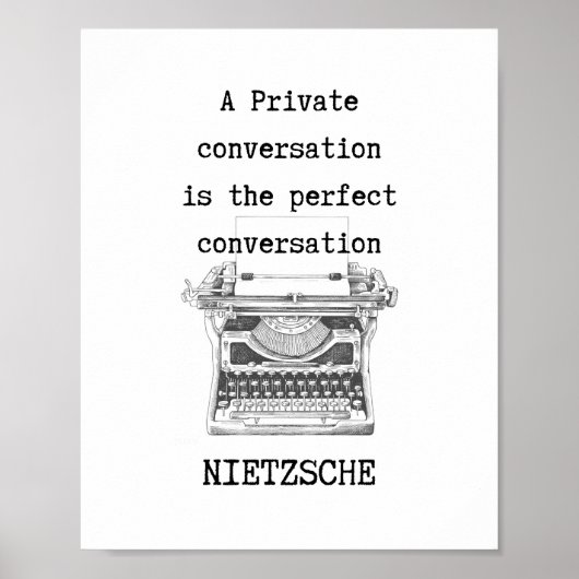 Een perfecte conversie-filosofie, nietzsche citaat poster (Voorkant)