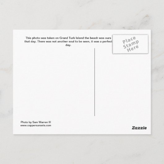 Een perfecte dag. briefkaart (Achterkant)