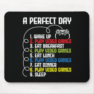 Een perfecte dag - Funny Gaming Gamer Video Game 1 Muismat