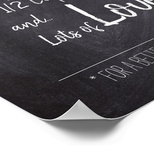 Een perfecte dagrecept poster (Hoek)