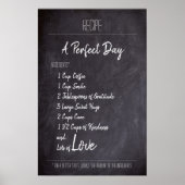 Een perfecte dagrecept poster (Voorkant)