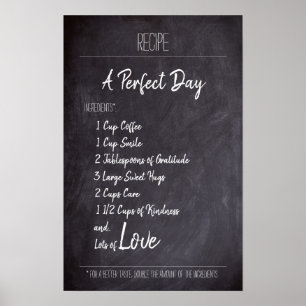 Een perfecte dagrecept poster
