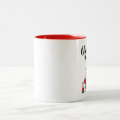 Een perfecte kerst gehakt taart tweekleurige koffiemok (Center)