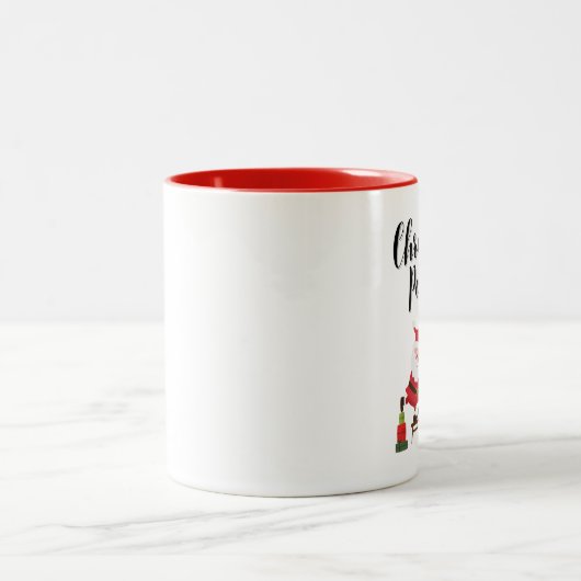 Een perfecte kerst gehakt taart tweekleurige koffiemok (Center)