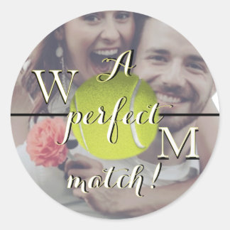Een perfecte match ronde sticker