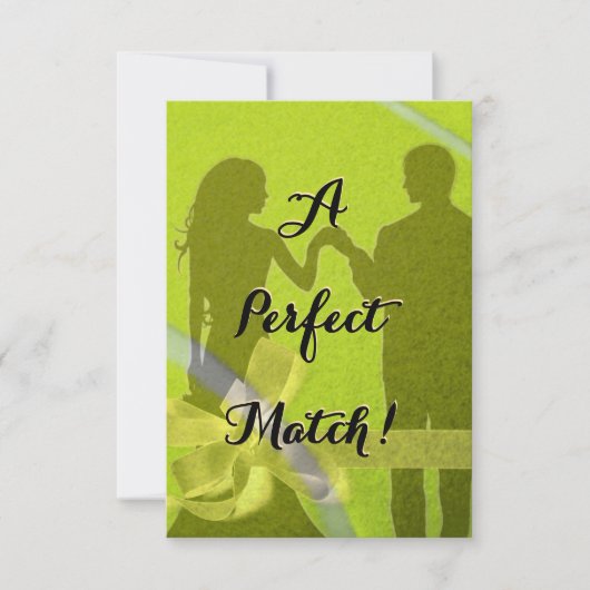 Een perfecte match uitnodiging (Voorkant)