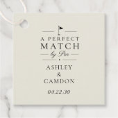 Een perfecte match van Par Wedding Bedankjes Labels (Voorkant)