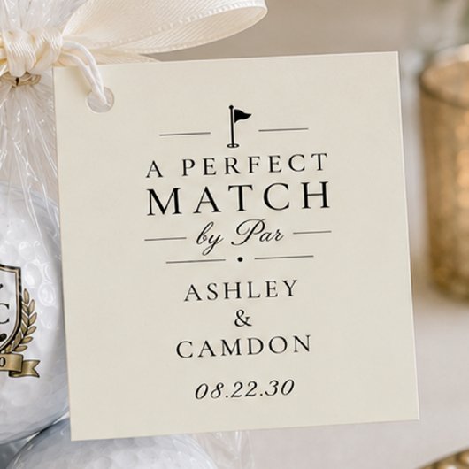 Een perfecte match van Par Wedding Bedankjes Labels