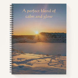 Een perfecte mix Calme gloed Winter  Notitieboek