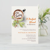 Een perfecte mix is het brouwen van koffie Baby sh Kaart (Staand voorkant)