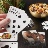 Een Perfecte Paar Script Foto Trouw Favor Pokerkaarten (Insitu)