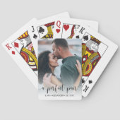 Een perfecte paring | Foto of bruiloft van Verlovi Pokerkaarten (Achterkant)