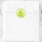 Een perfecte peer sappig en zoet ronde sticker (Tas)