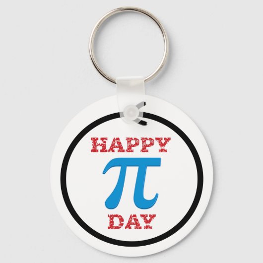 Een perfecte Pi-dag cirkel Sleutelhanger (Voorkant)