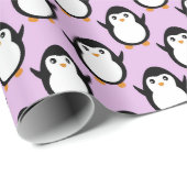Een perfecte pinguïn kerst cadeaupapier (Rol Hoek)